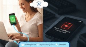 ưu điểm nhược điểm sạc điện thoại bằng laptop được không, tiện lợi vs rủi ro.