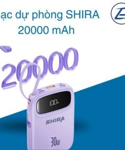 Sạc dự phòng SHIRA 20000 mAh