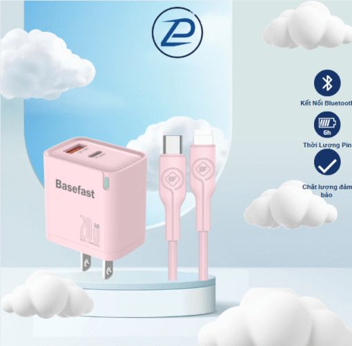 Bộ sạc nhanh 20W Củ sạc 2 cổng PD20w chống quá tải nhiệt